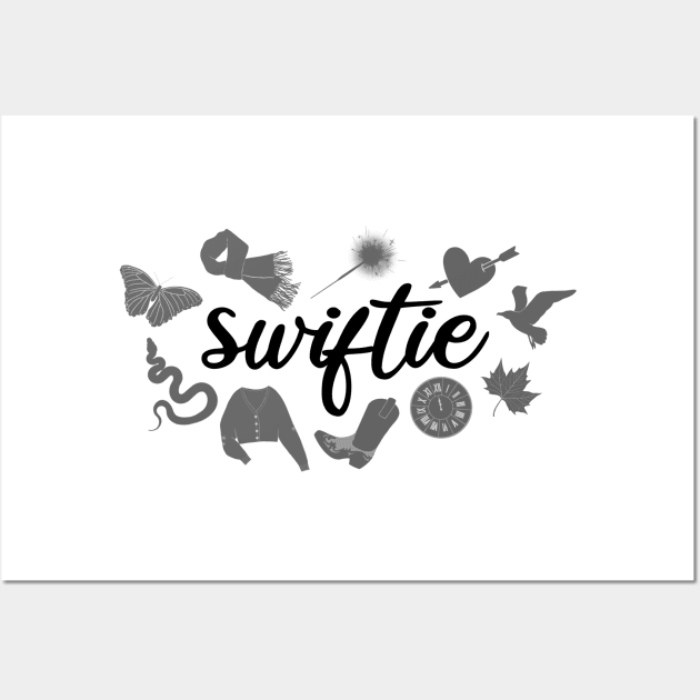 Swiftie Symbols - Black Wall Art by MusiMochi